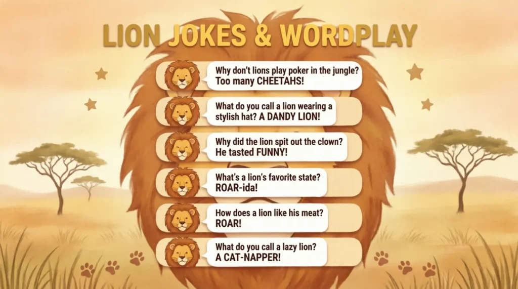 Lion Jokes and Wordplay