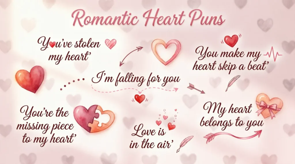 Romantic Heart Puns