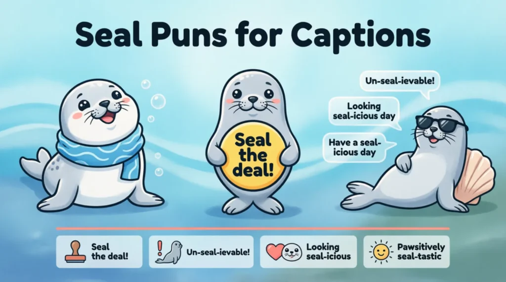 Seal Puns for Captions