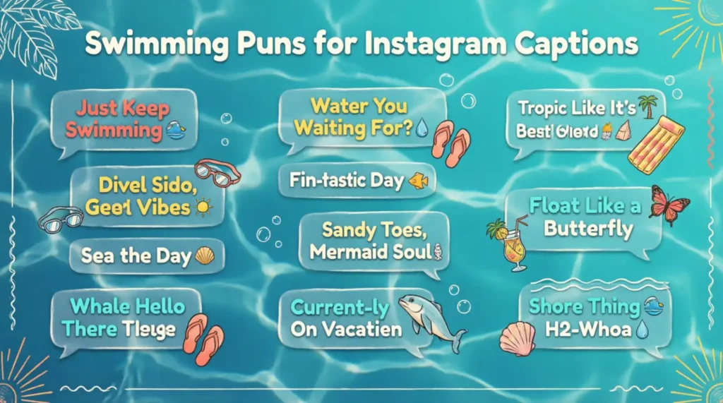 Swimming Puns for Instagram Captions