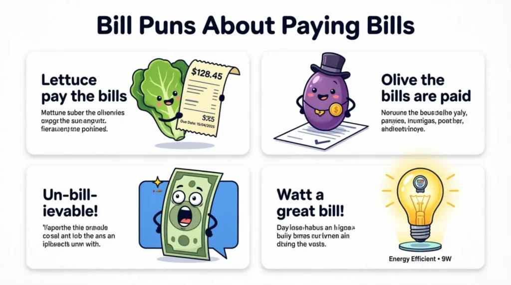 Bill Puns About Paying Bills