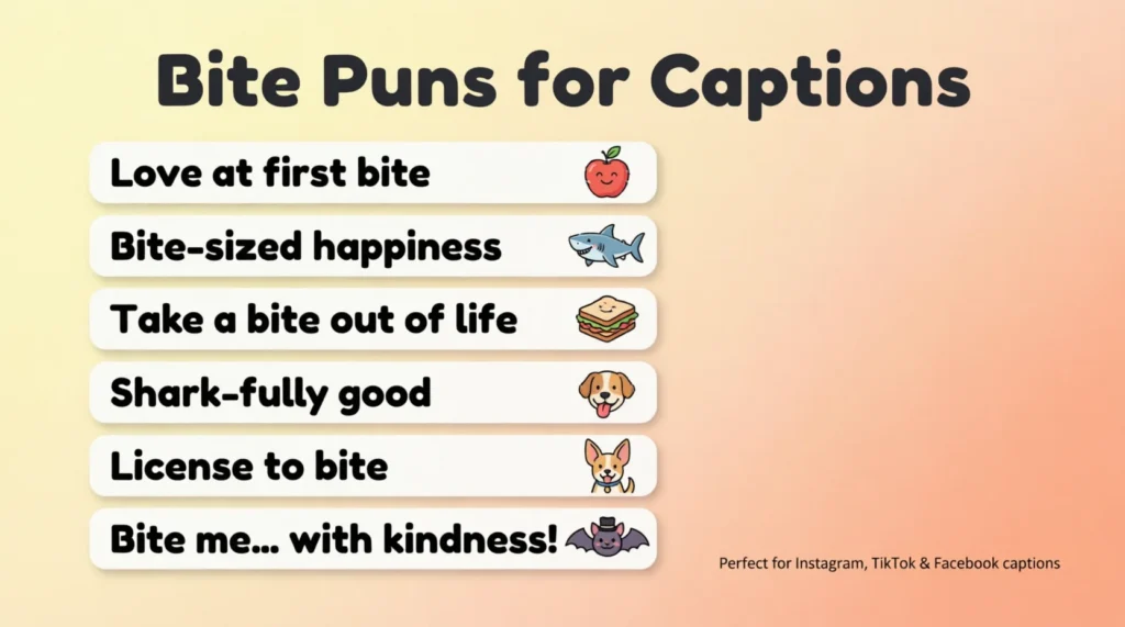Bite Puns for Captions