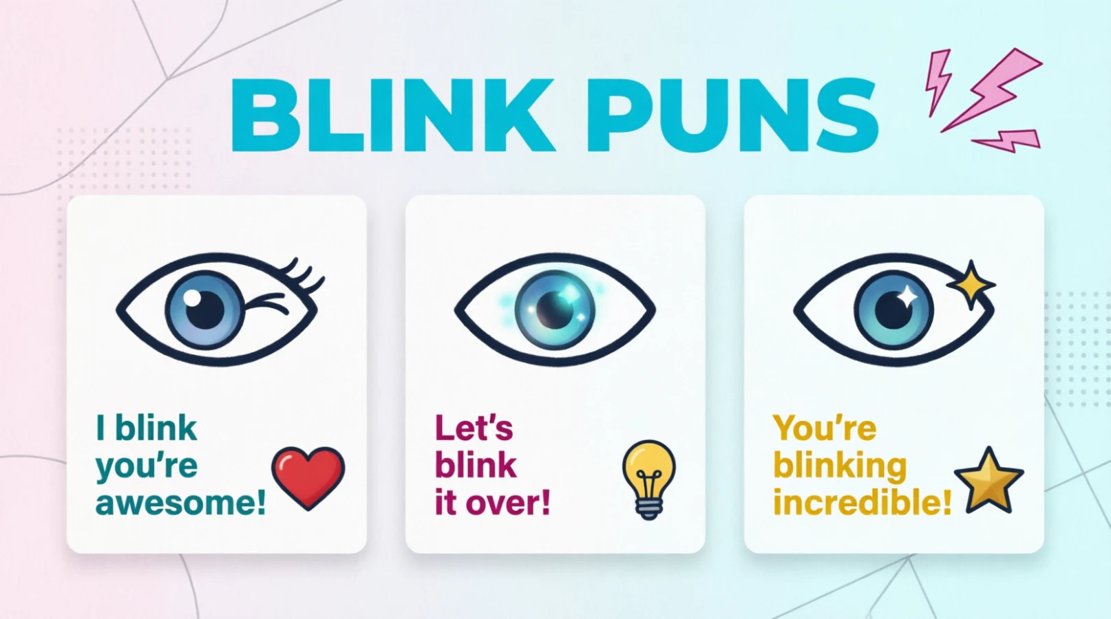 Blink puns