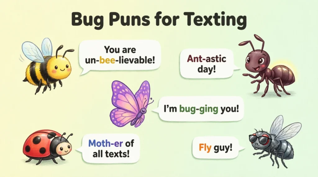 Bug Puns for Texting