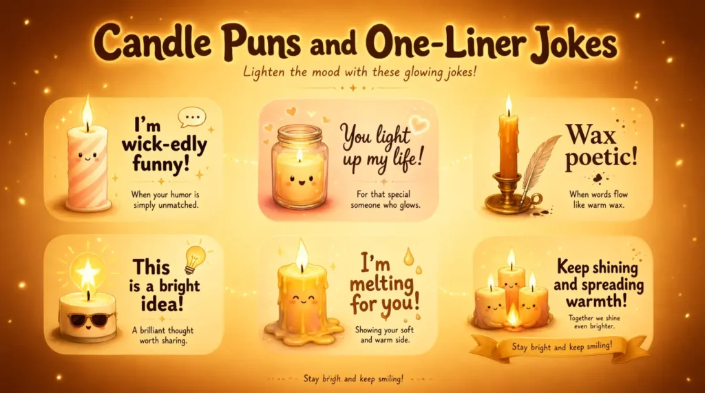 Candle Puns and One-Liner Jokes