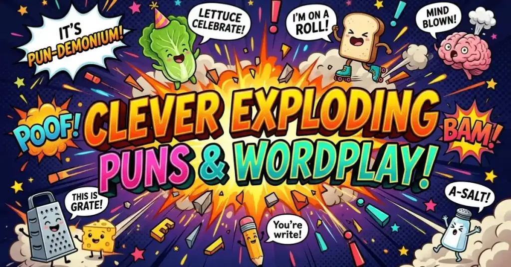 Clever Exploding Puns and Wordplay
