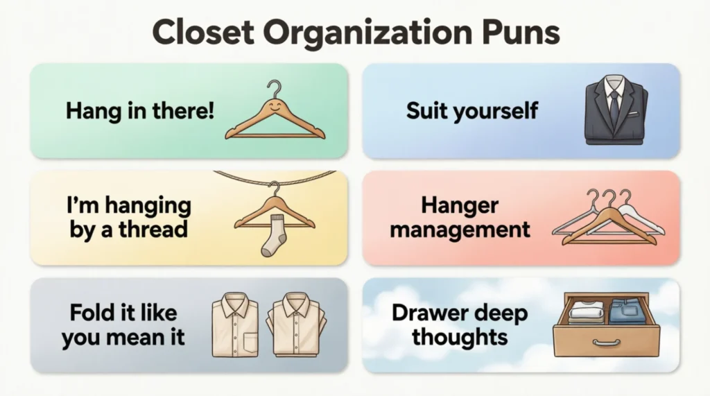 Closet Organization Puns