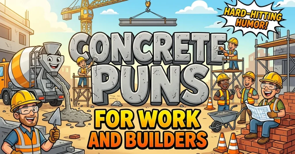 Concrete Puns for Work and Builders