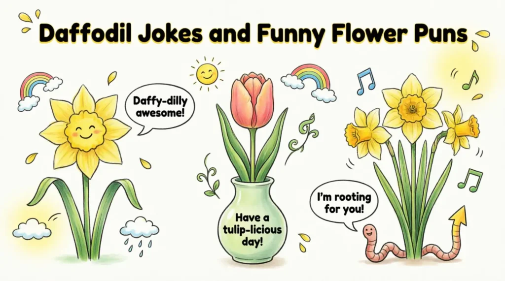 Daffodil Jokes and Funny Flower Puns
