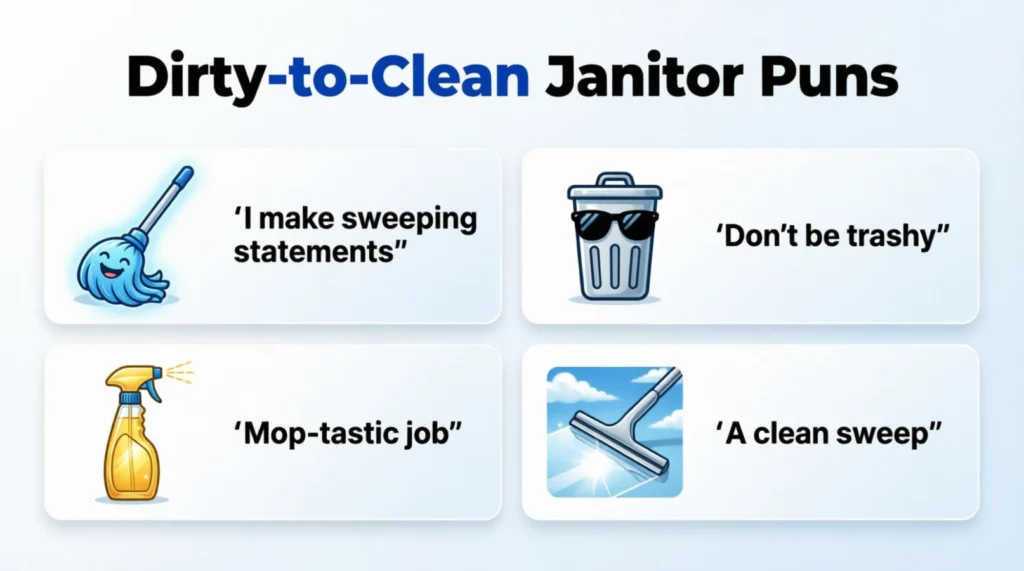 Dirty-to-Clean Janitor Puns