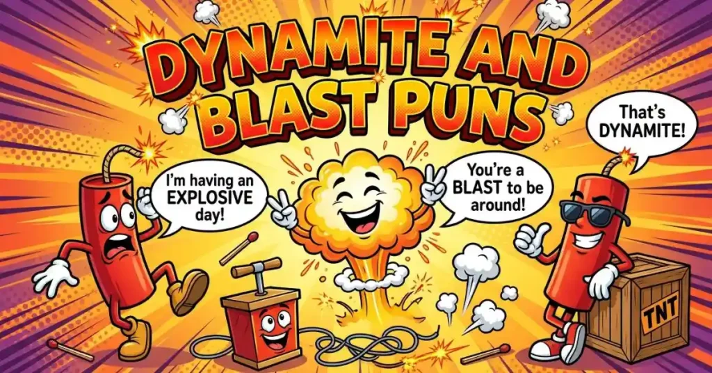 Dynamite and Blast Puns
