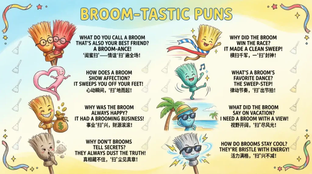 Funny Broom Puns