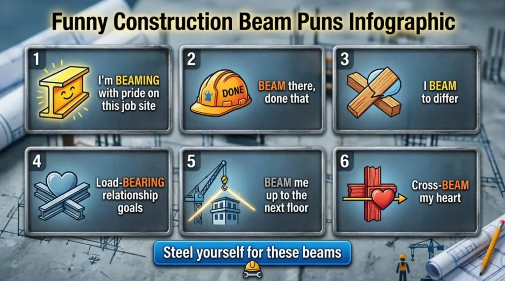 Funny Construction Beam Puns