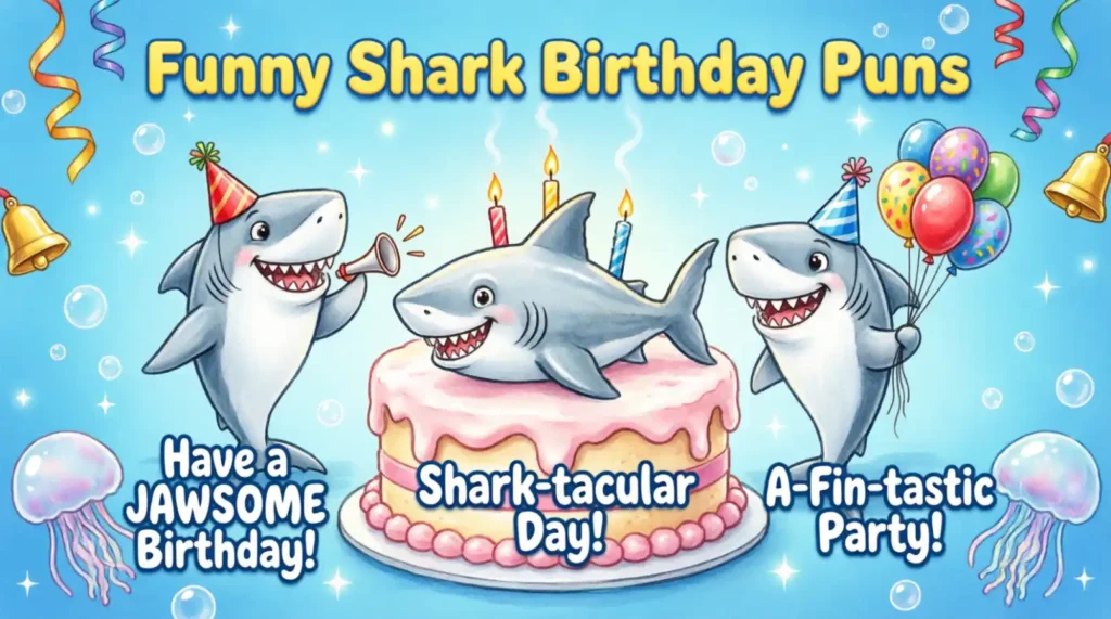 Funny Shark Birthday Puns