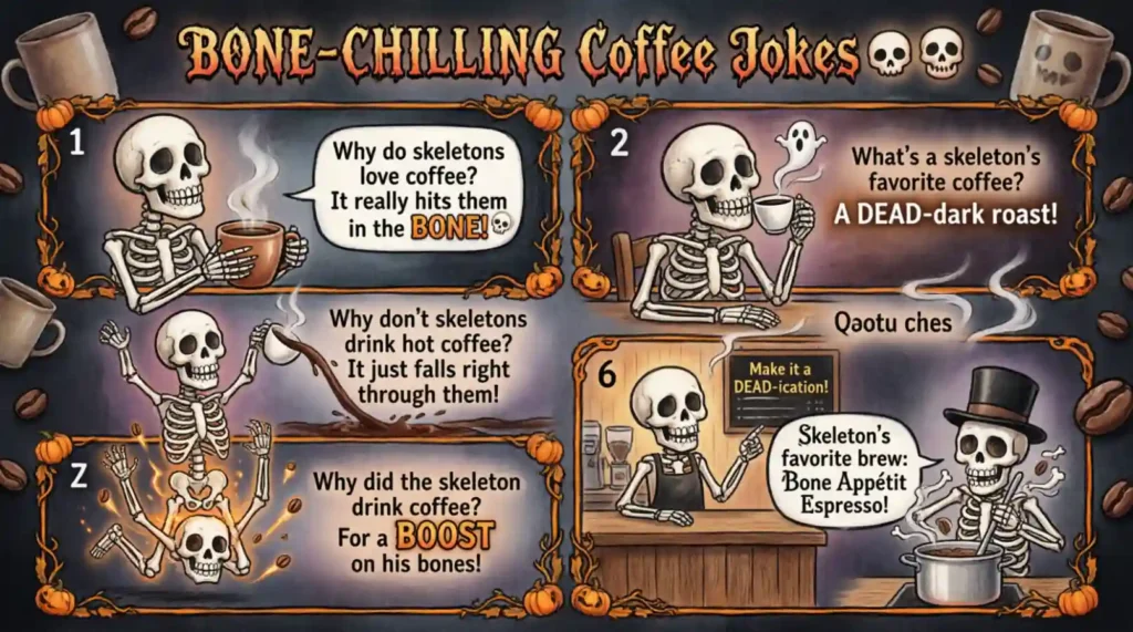 Funny Skeleton Coffee Jokes