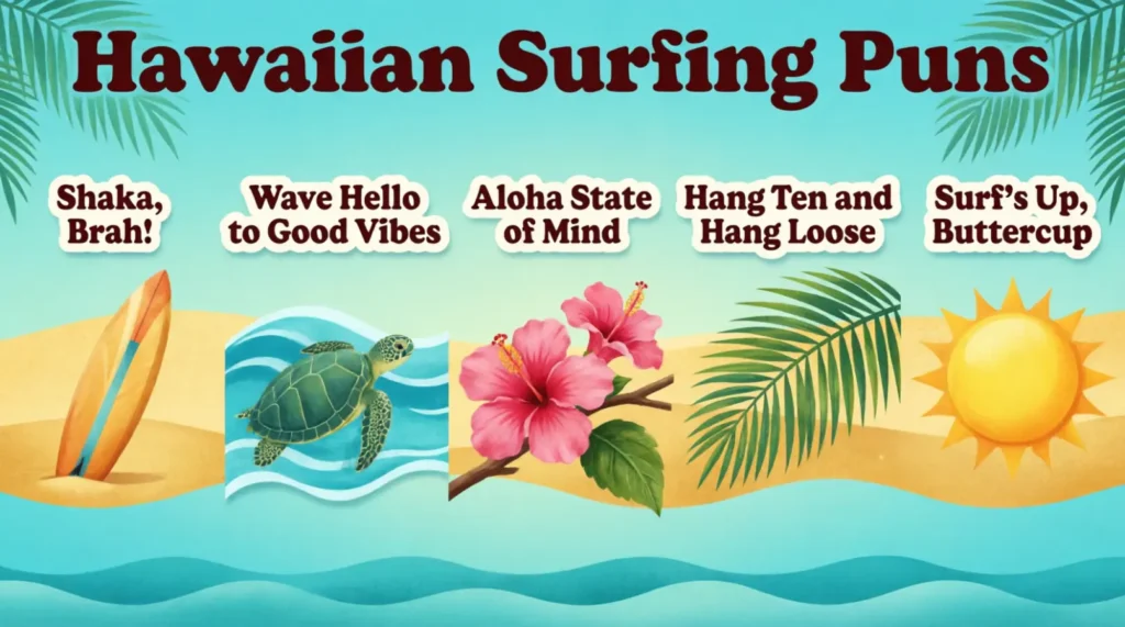 Hawaiian Surfing Puns