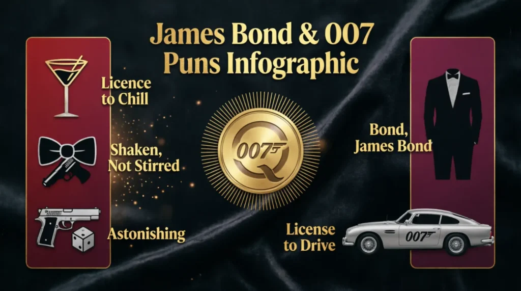 James Bond and 007 Puns