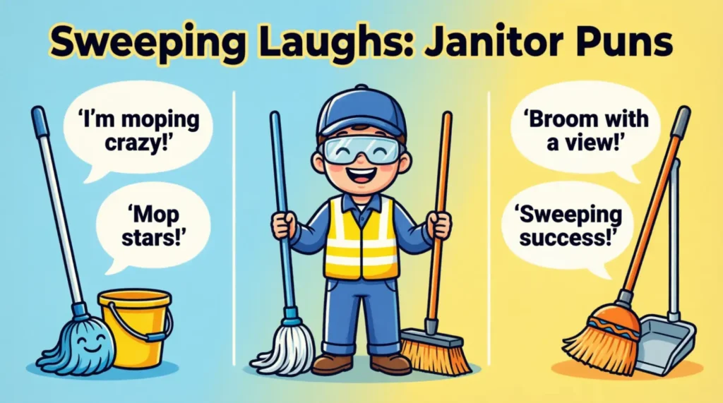 Janitor Puns About Mops and Brooms