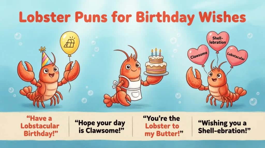Lobster Puns for Birthday Wishes