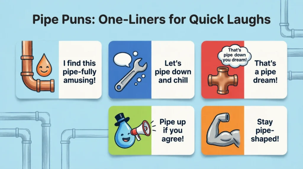 Pipe Puns One-Liners for Quick Laughs