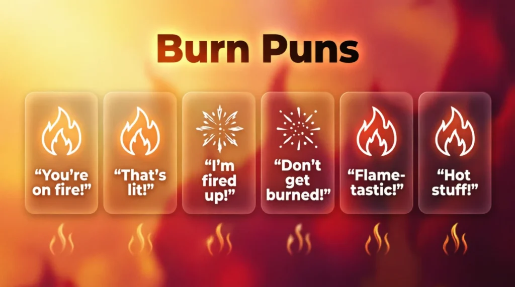 Texts for Burn Puns