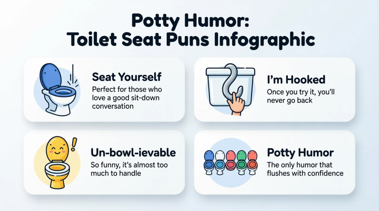 Toilet seat puns