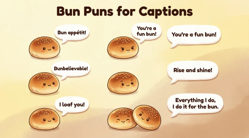 What Are Some Bun Puns for Captions